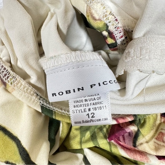 ROBIN PICCONE Moana Floral Plunge One Piece Halter Swimsuit - Picture 8 of 11